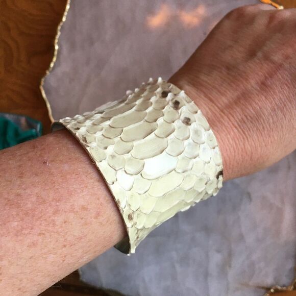 WHITE PYTHON 2” Cuff - Picture 5 of 8